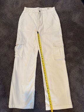 NWT Bright White Cargo Jeans